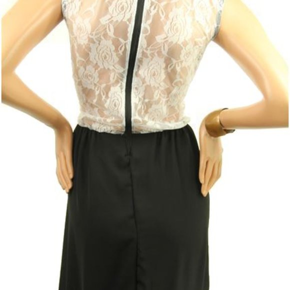 Spanish lace and chiffon party dress. - Picture 2 of 7